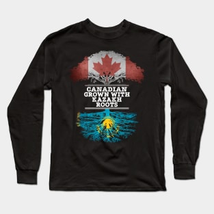 Canadian Grown With Kazakh Roots - Gift for Kazakh With Roots From Kazakhstan Long Sleeve T-Shirt